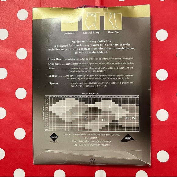 Vintage Nordstrom Fashion faux stringer control top pantyhose - Picture 2 of 7